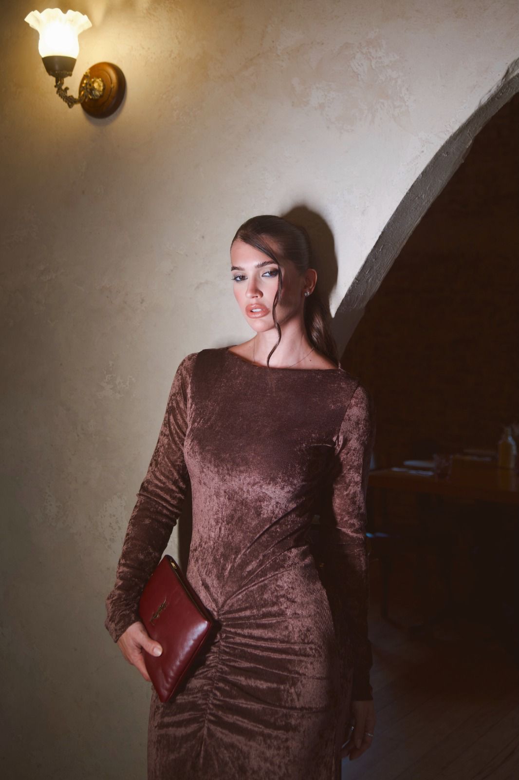 Vestido Gaya Veludo