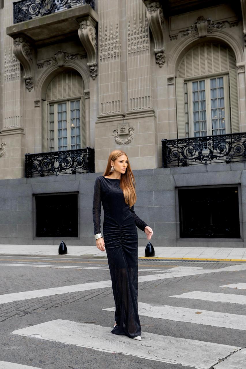 Vestido Gaya Veludo