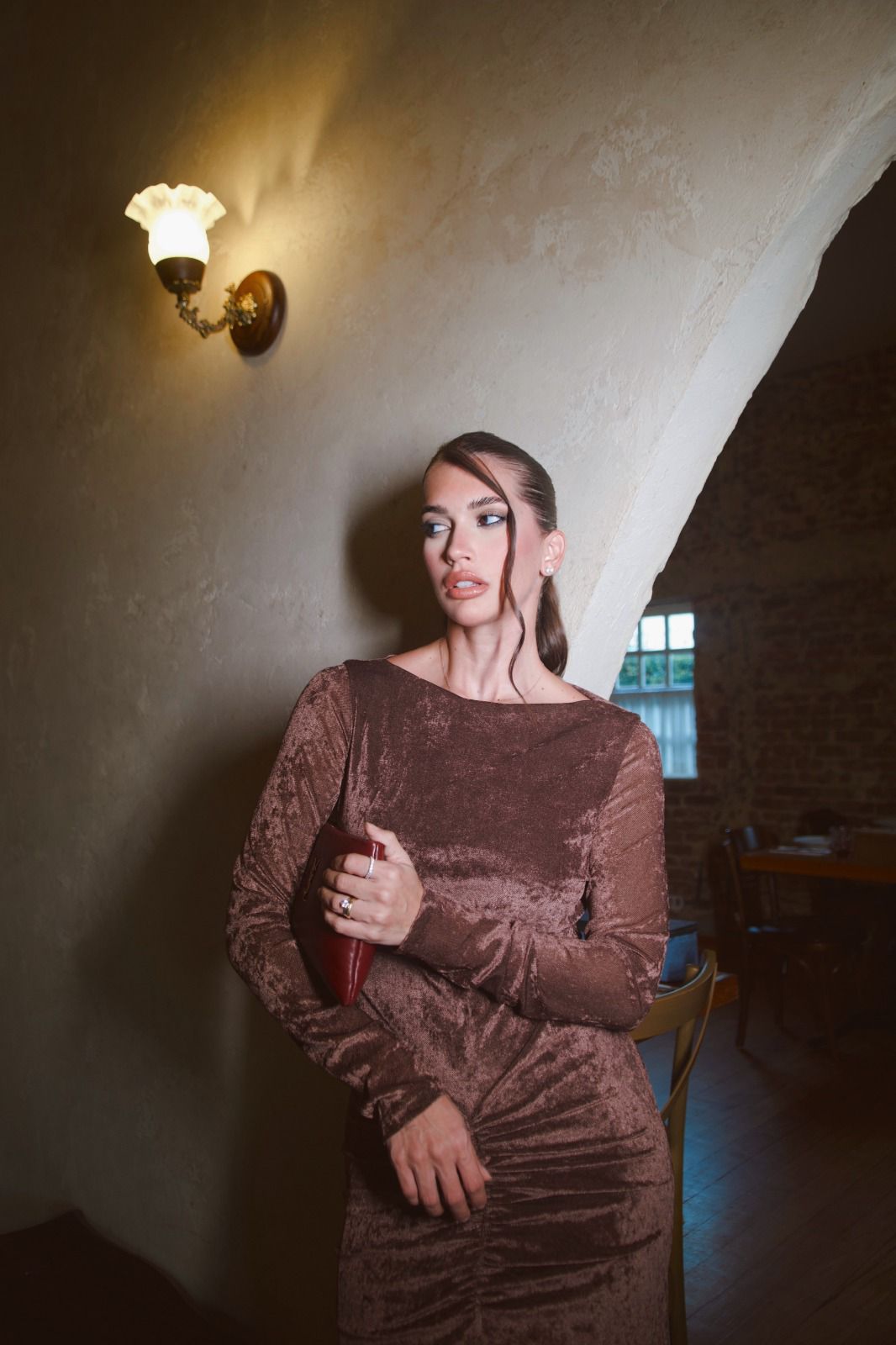 Vestido Gaya Veludo